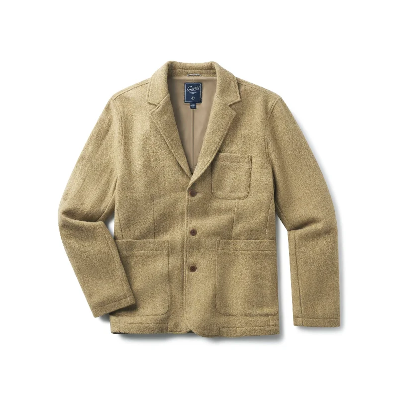 Eco-friendly Jacket-Swire Wool Blazer - Marled Dijon