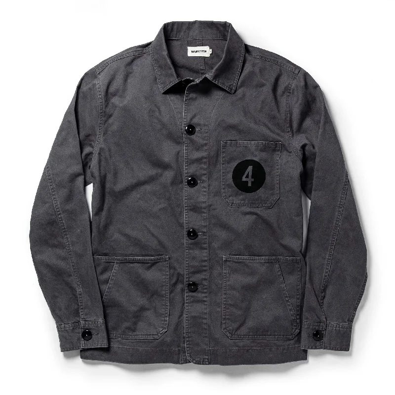 Quilted Jacket-The Fourtillfour Ojai Jacket in Washed Charcoal