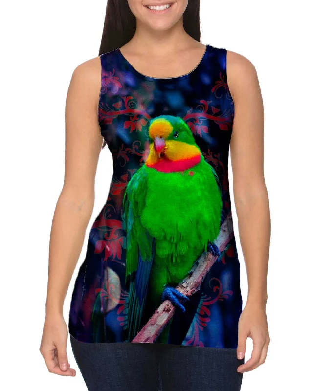 Printed Tank-Polytelis Swainsonii Parakeet