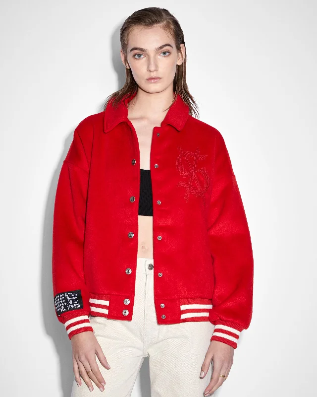 Stylish Jacket-TRIBUTE JACKET CRIMSON