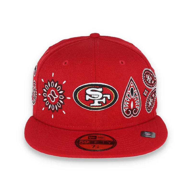 Warm Hat-New Era San Francisco 49ers Paisley Elements 59FIFTY Fitted Hat-Red-