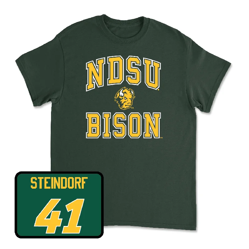 Art Print T-shirt-Green Football College Tee - Kaedin Steindorf