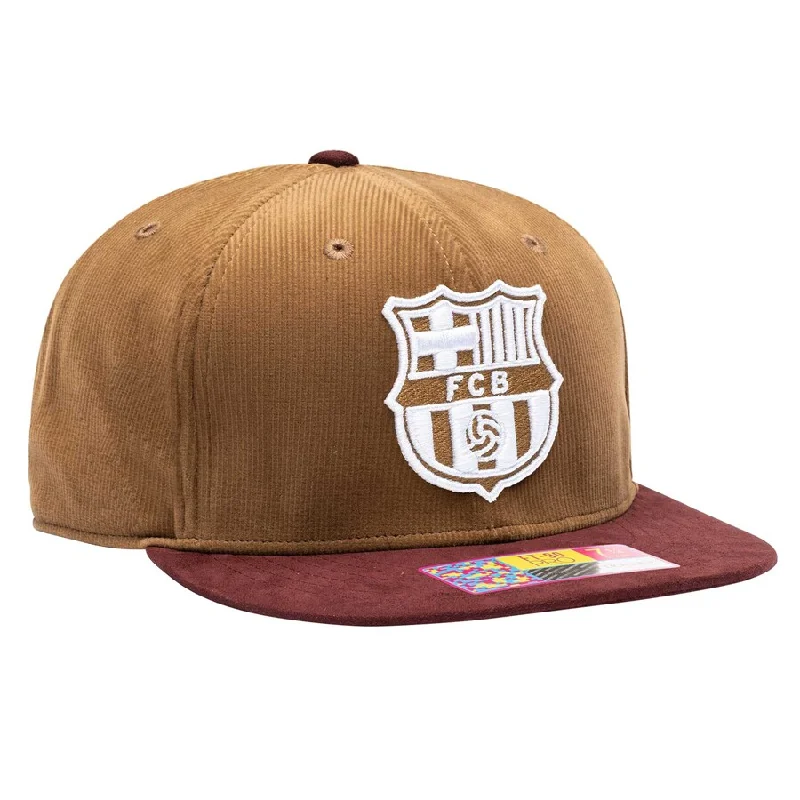 Outdoor Hat-Barcelona Cognac Snapback Hat - Brown