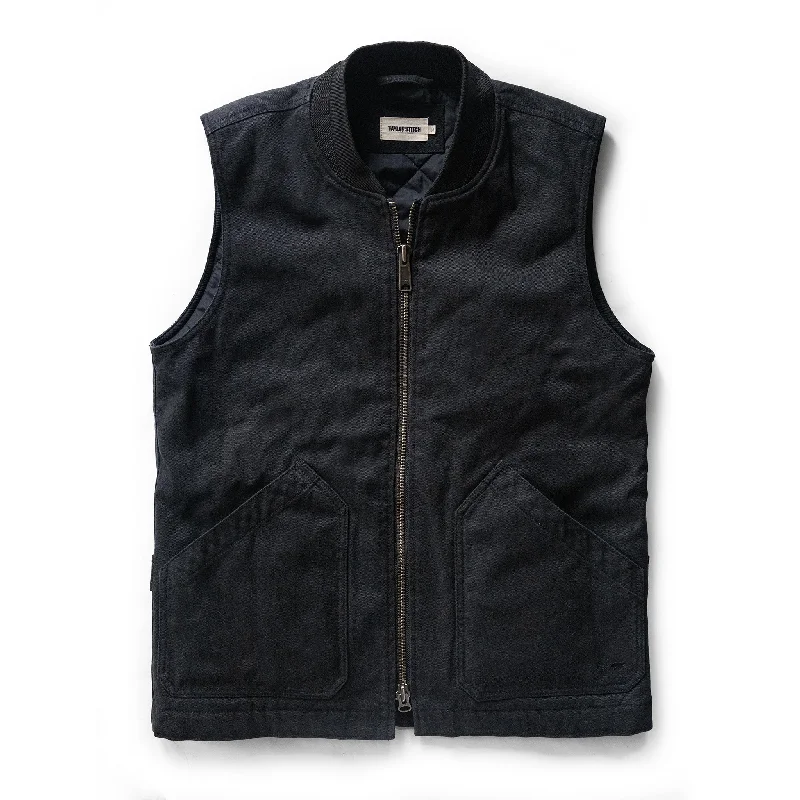 Retro Jacket-The Workhorse Vest in Coal Boss Duck