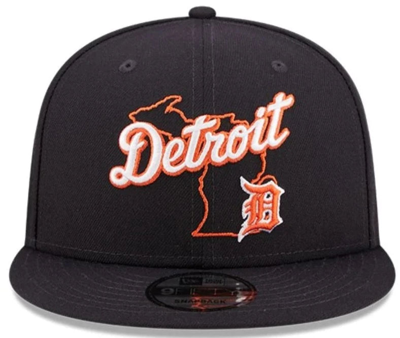 Retro Hat-New Era Detroit Tigers State Logo 9FIFTY Snapback Hat