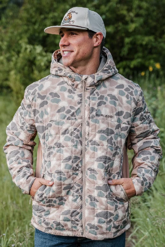 Classic Fit Jacket-Puffer Jacket - Pintail Camo (Oversized)