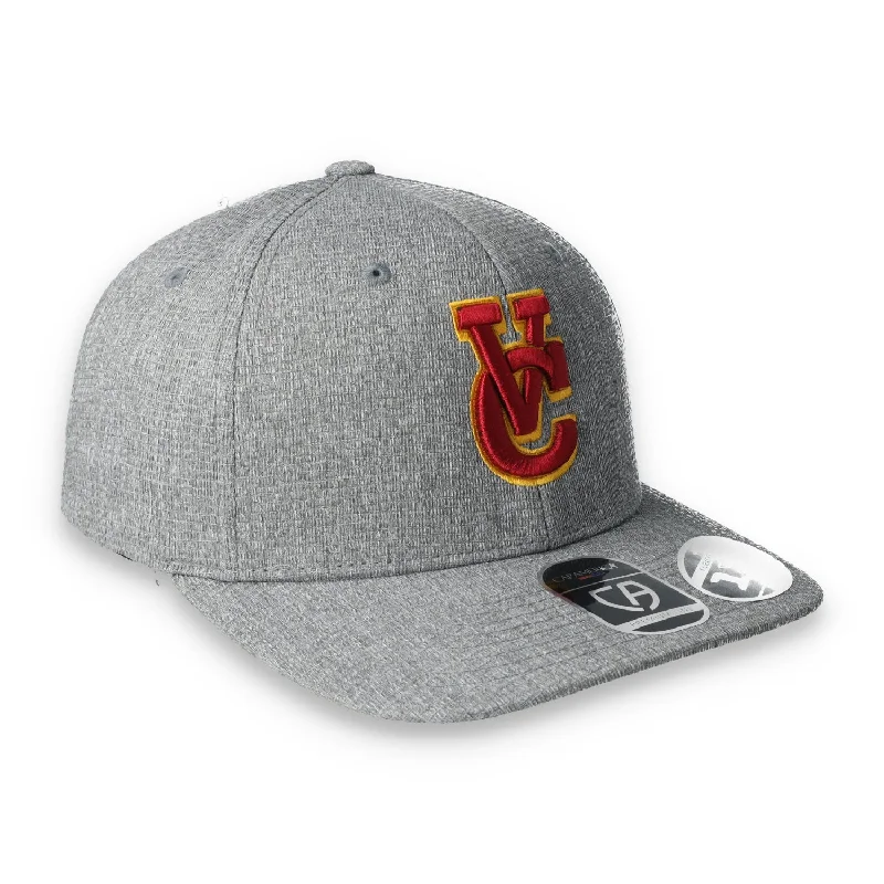 Boater Hat-Flexfit 110® Vintage Crushers Ribbed Tri-Blend Snapback Cap-Heather Gray