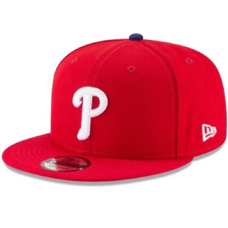 Work Hat-Philadelphia Phillies HOME AUTHENTIC MLB 9Fifty Snapback-RED