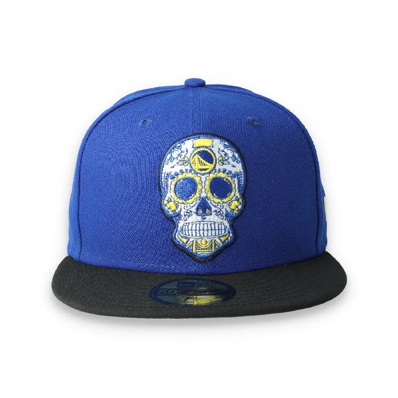 Cold Weather Hat-New Era Golden State Warriors Sugar Skull 59Fifty Fitted Hat