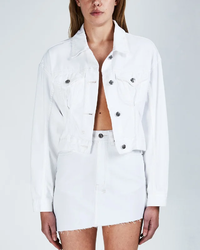 Classic Fit Jacket-JUSTIFY JACKET FLY WHITE