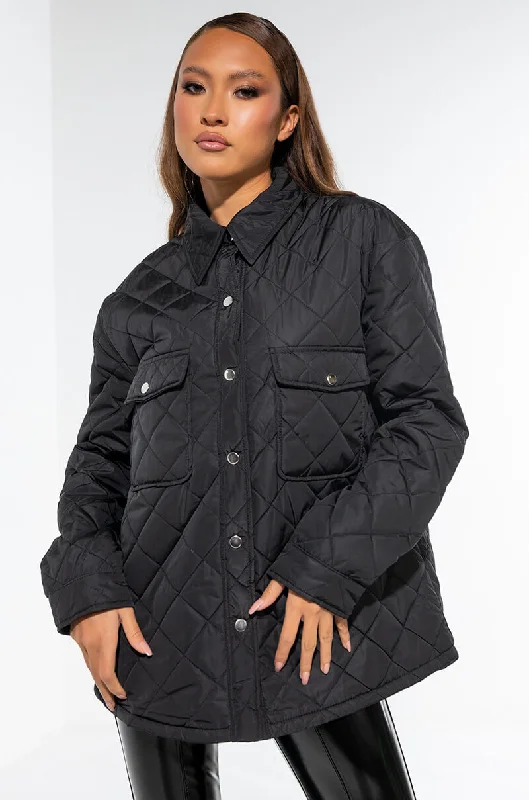 Smart Jacket-QUILTED OVERSIZE TRENCH JACKET