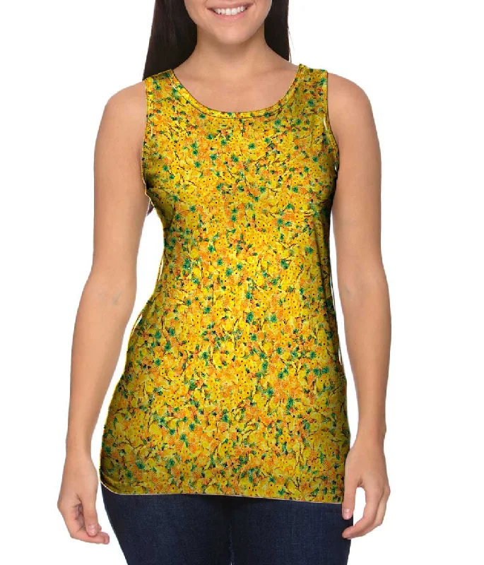 Graphic Tank Top-Pineapple Fiesta