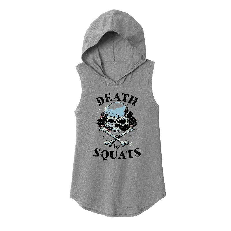 All-weather Hoodie-Death by Squat (Color) Sleeveless Hoodie