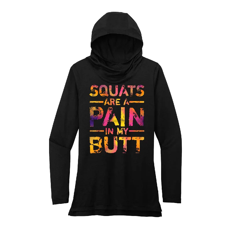 Hoodie with Pockets-Squats are a pain Performance Hoodie