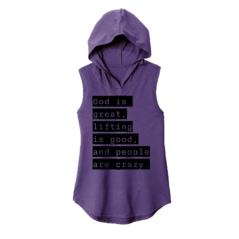 Active Hoodie-God is Great Sleeveless Hoodie