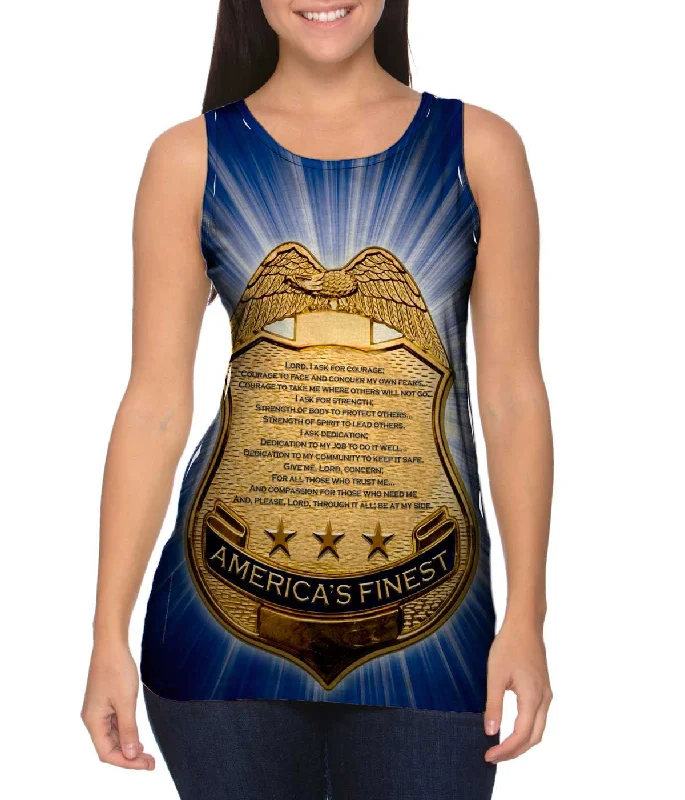 Cool Breeze Tank-Police Prayer Badge