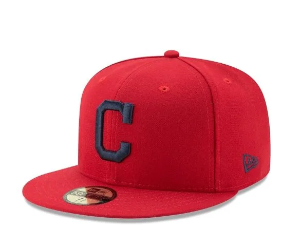 Beanie Hat-CLEVELAND INDIANS NEW ERA ALTERNATIVE AUTHENTIC COLLECTION 59FIFTY FITTED-ON-FIELD COLLECTION-RED