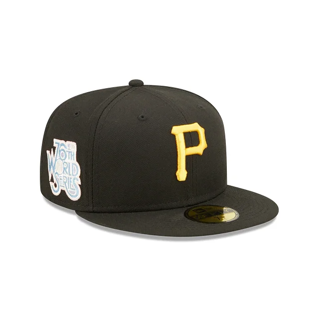 Beanie Hat-NEW ERA PITTSBURG PIRATES POP SWEAT BABY BLUE BOTTOM 76TH WORLD SERIES 59FIFTY FITTED HAT