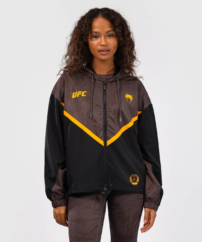 Hooded Sweatshirt-UFC Fusion by Venum Fight Week Women’s Zip Hoodie - Earthen Brown