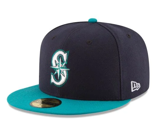 Colorful Hat-SEATTLE MARINERS ALTERNATE COLLECTION 59FIFTY FITTED-ON-FIELD COLLECTION-BLUE