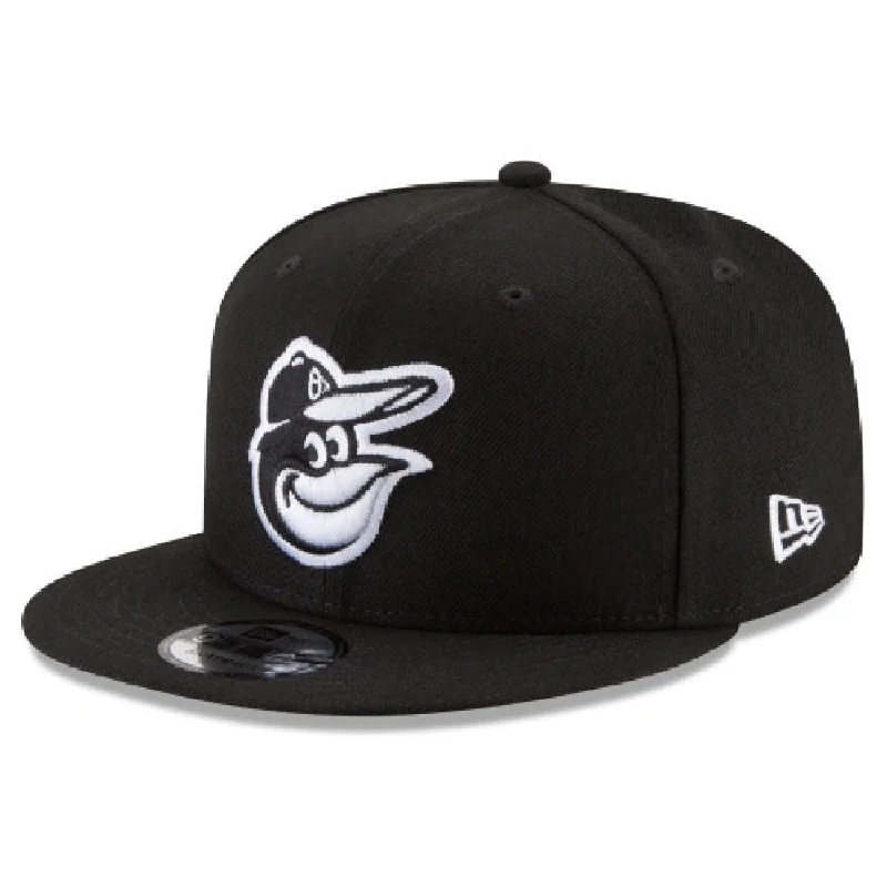 Colorful Hat-Baltimore Orioles NEW ERA BASIC COLLECTION SNAPBACK 9FIFTY-BLACK AND WHITE