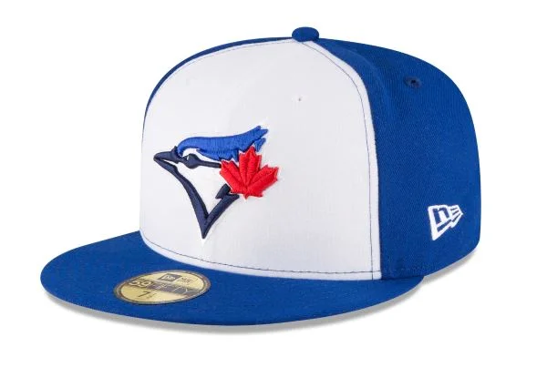 Casual Outdoor Hat-TORONTO BLUE JAYS ALTERNATE 3 COLLECTION 59FIFTY FITTED-ON-FIELD COLLECTION-WHITE