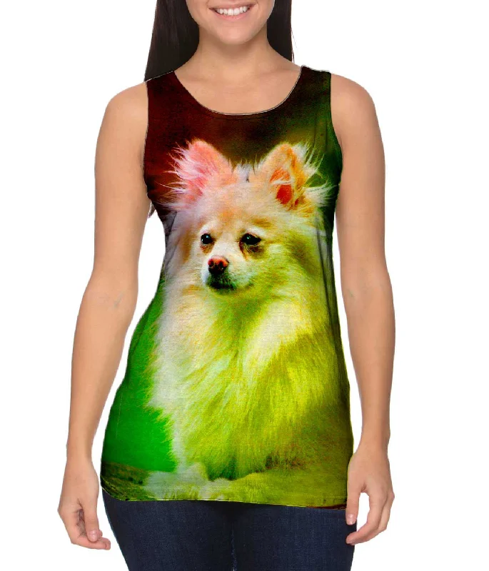 Summer Adventure Tank-Pomeranian Puppy