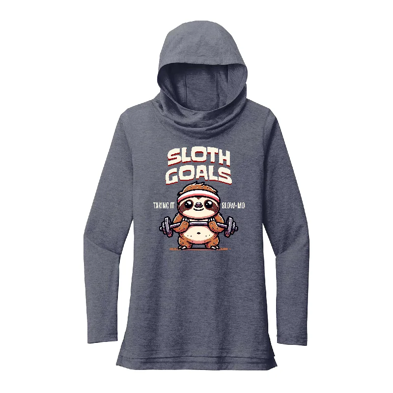 Statement Hoodie-Sloth Goals Performance Hoodie