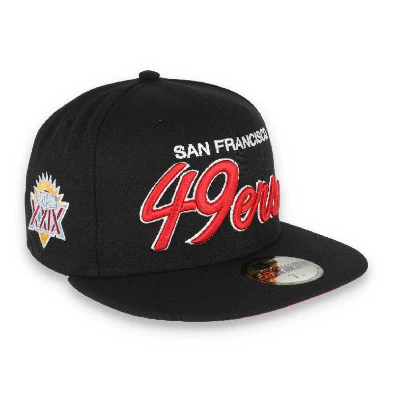 Wool Hat-Exclusive San Francisco 49ers Official 59FIFTY Fitted, Super Bowl XXIX Side Patch