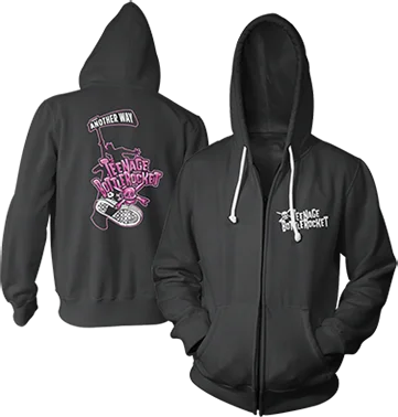 Eco-friendly Hoodie-TEENAGE BOTTLEROCKET - "Another Way" (Black) (Zip Hoodie)