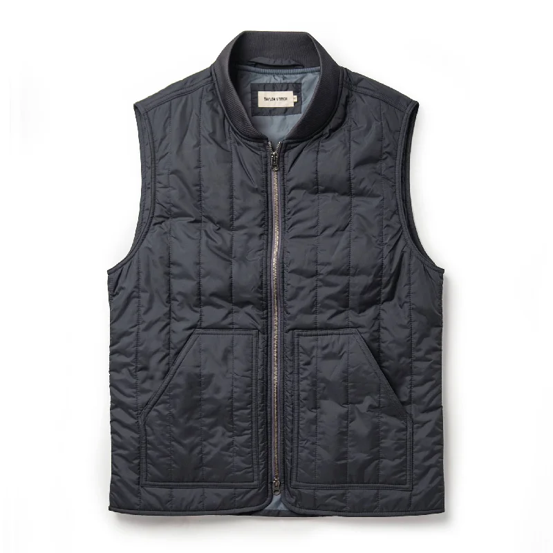 Cargo Jacket-The Able Vest in Quilted Charcoal