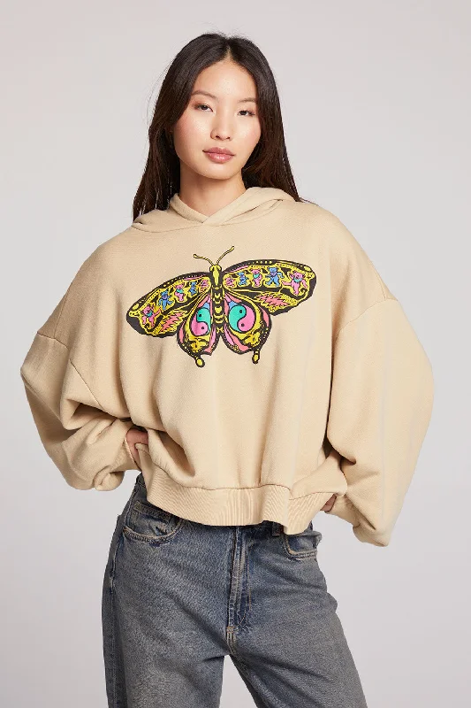 Bold Color Hoodie-Grateful Dead Butterfly Stealie Pullover Hoodie