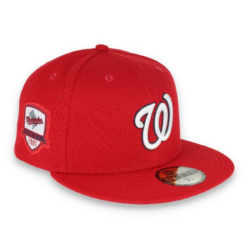 Festival Hat-NEW ERA WASHINGTON NATIONALS INAUGURAL SEASON PATCH 59FIFTY FITTED HAT