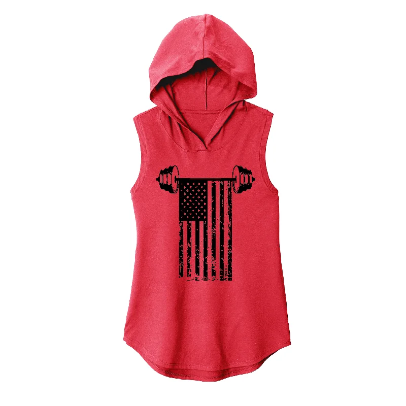 Custom Hoodie-American Barbell Sleeveless Hoodie