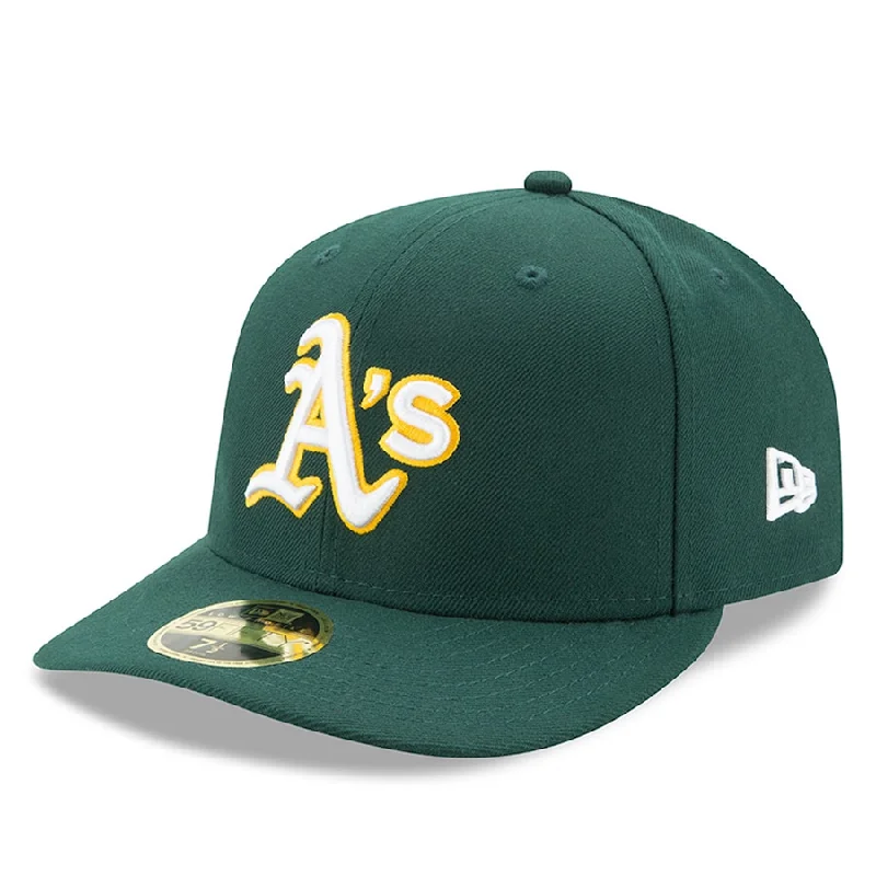 Premium Hat-Oakland Athletics New Era Road Authentic Collection On-Field Low Profile 59FIFTY Fitted Hat - Green