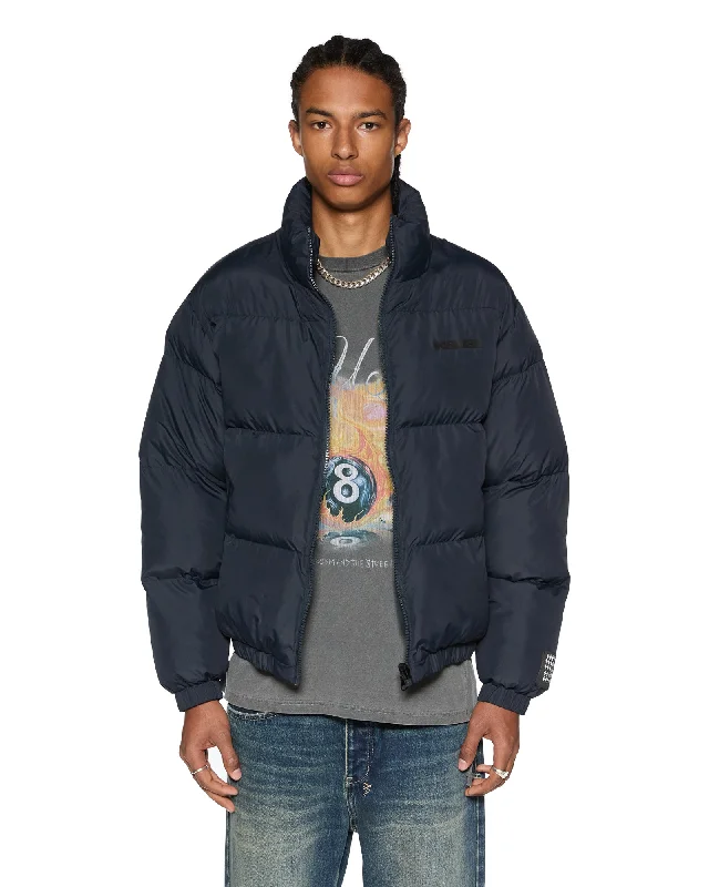 Lightweight Windbreaker Jacket-SOTT PUFFER JACKET NAVY