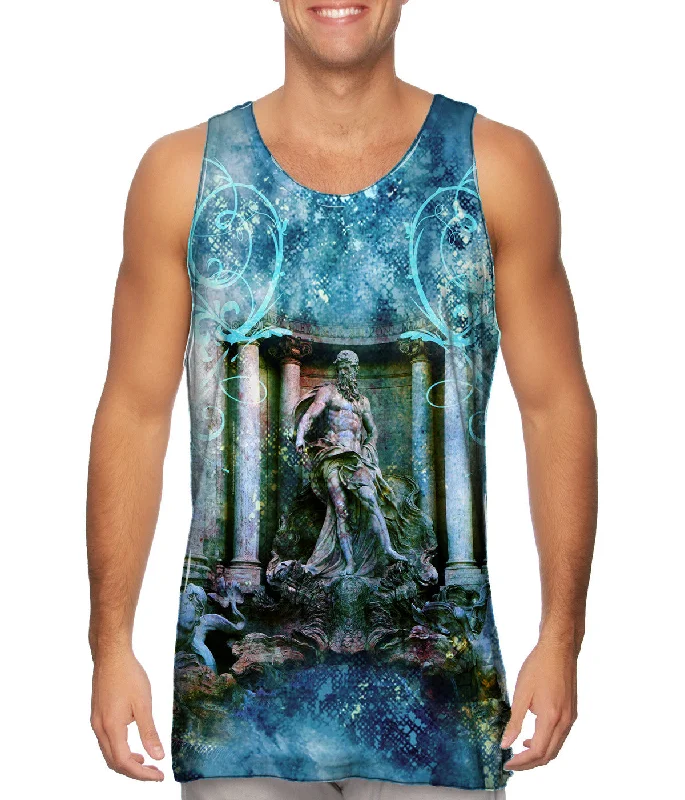 Tank Top-Pietro Bacci - "Trevi Fountain/ Oceanus"