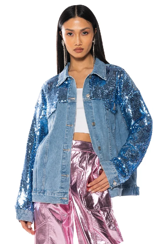 Outdoor Gear Jacket-BRING IT BACK OVERSIZED DENIM JACKET