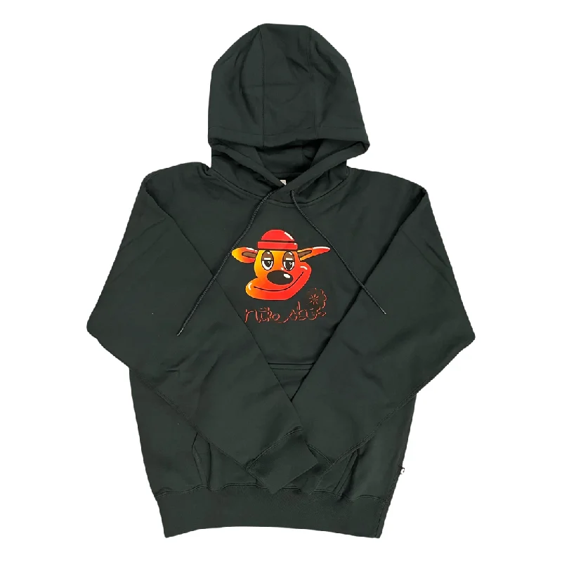 Soft Touch Sweatshirt-Nike SB "Just Chillin" Deep Jungle Pullover Fleece Skate Hoodie