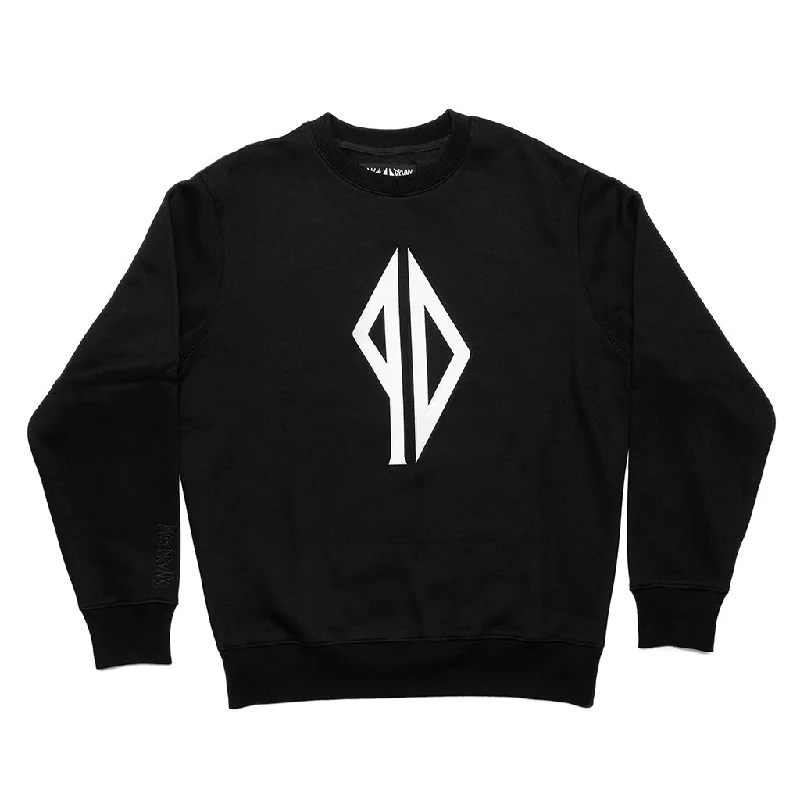 Performance Sweatshirt-Piss Drunx Big Logo Crewneck Sweater - Black