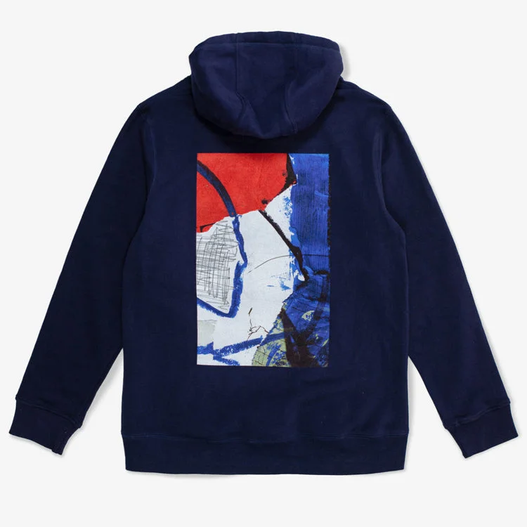 Custom Sweatshirt-Poetic Collect Painting Hoodie Navy